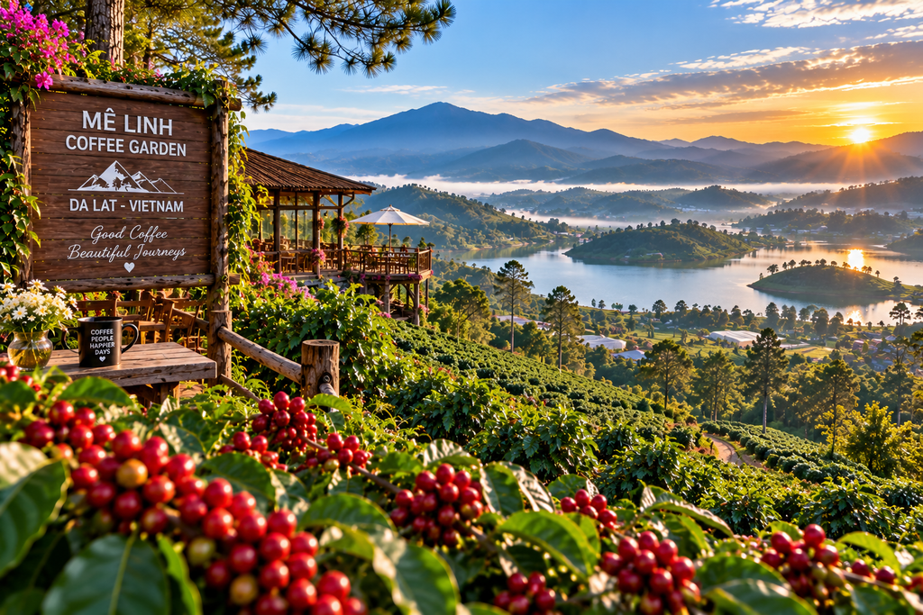 Me Linh Coffee Garden and coffee plantation in Ta Nung Da Lat