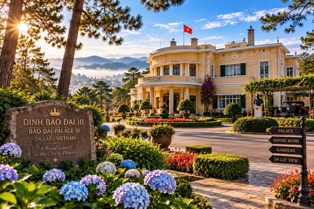 Bao Dai Palace III in Da Lat Vietnam