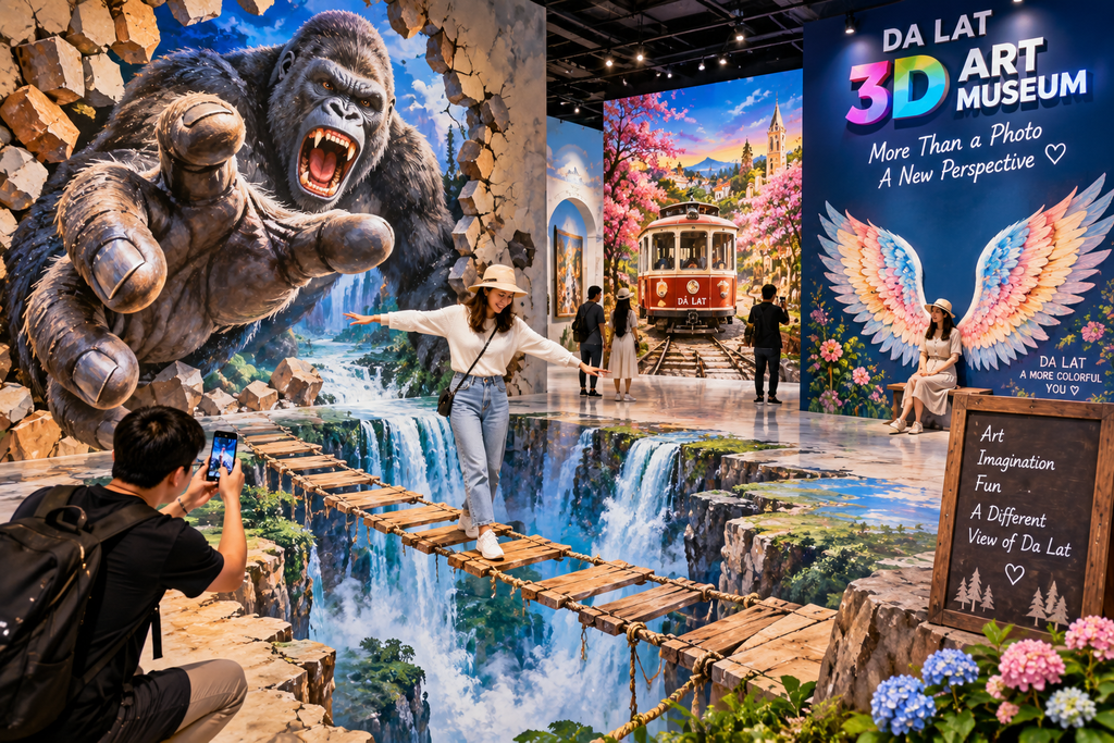 Da Lat 3D Art Museum interactive optical illusion artwork
