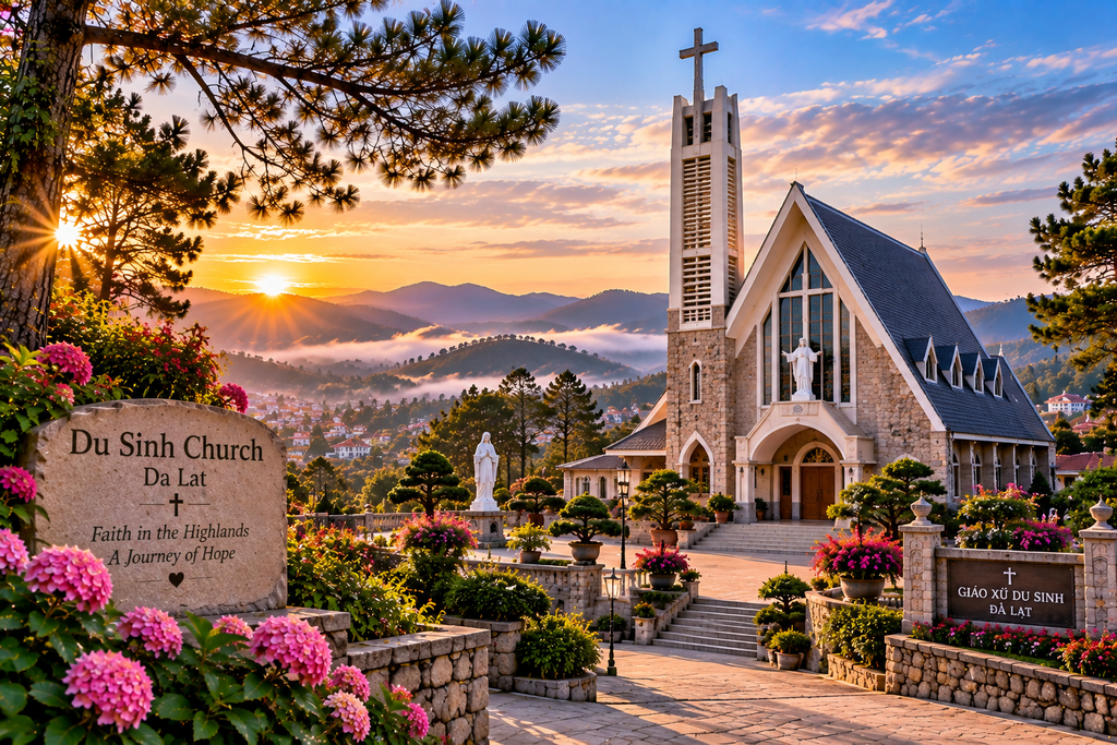 Du Sinh Church Catholic church in Da Lat Vietnam