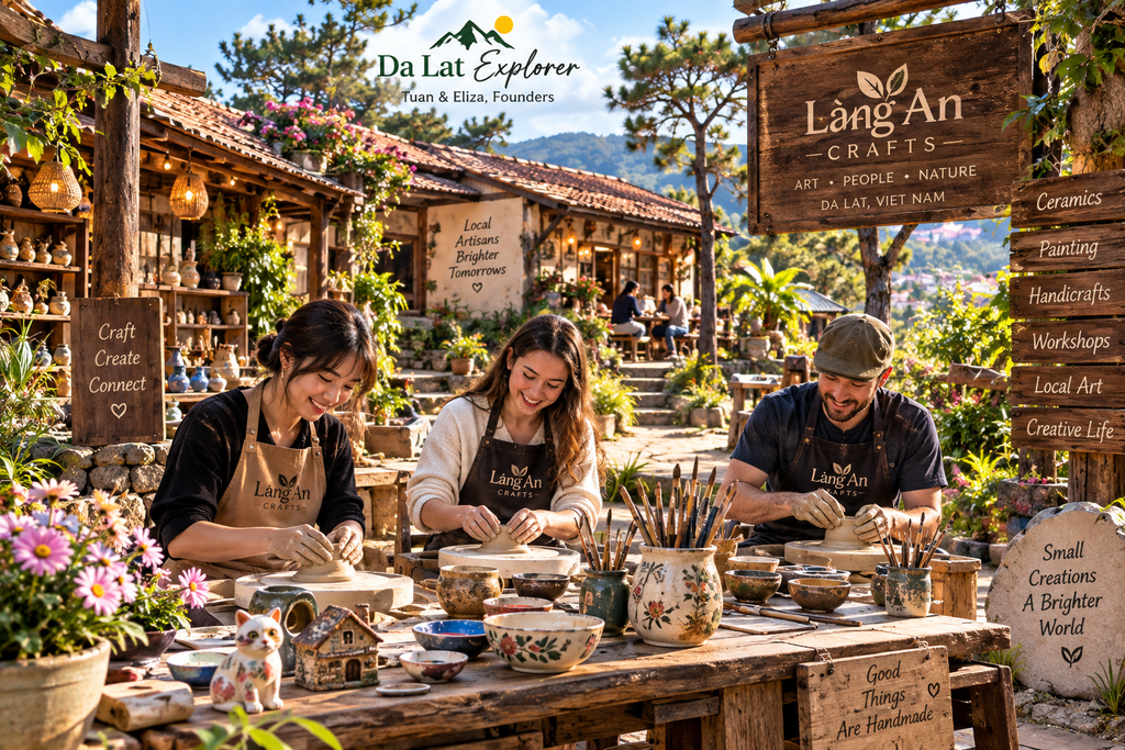 Làng An Crafts traditional Vietnamese handicraft workshop in Da Lat