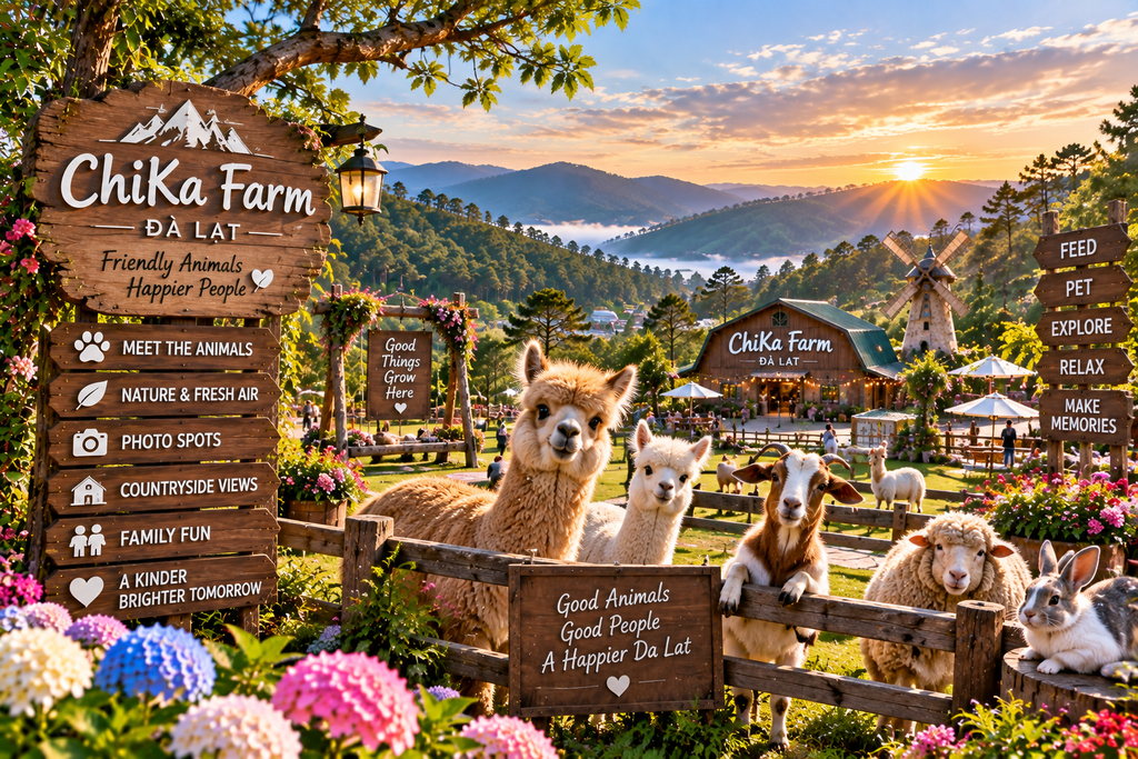 Da Lat Fairytale Land colorful gardens and imaginative attractions Vietnam